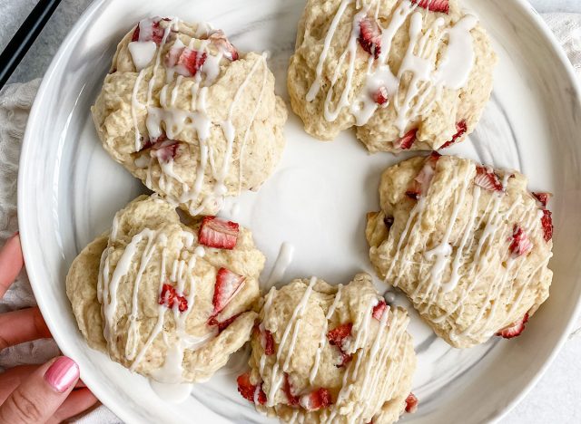 strawberry shortcake drop cookies