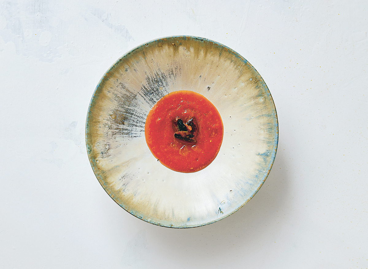 tomato soup in bowl