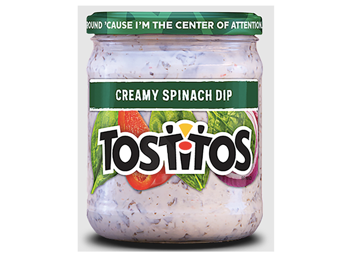 jar of tostitos creamy spinach dip