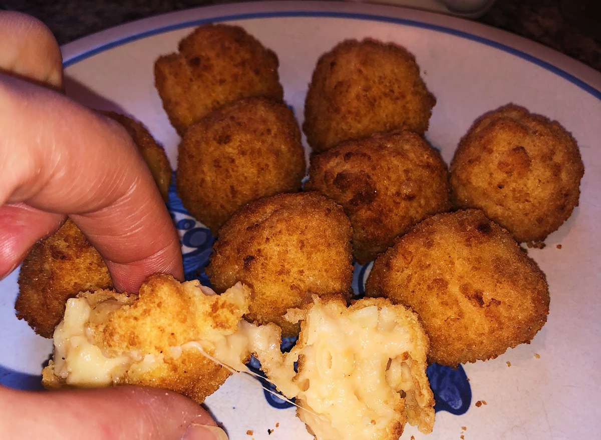 frozen mac and cheese bites from trader joes