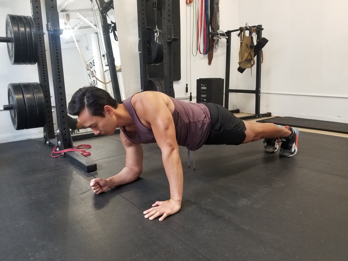 plank to pushup