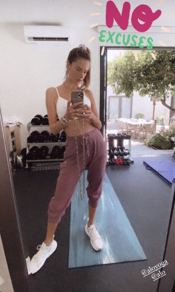 Alessandra Ambrosio wears revealing yoga attire in LA