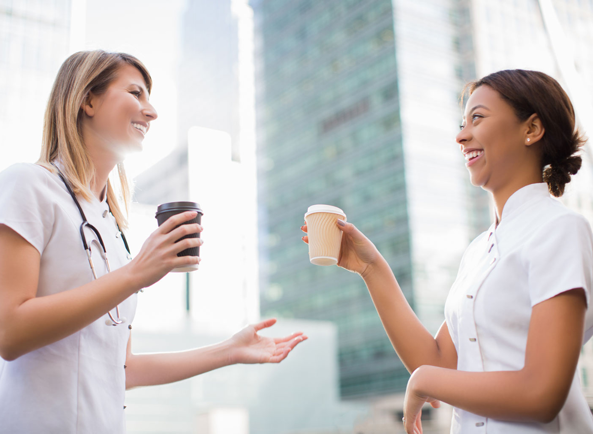 nurses, coffee