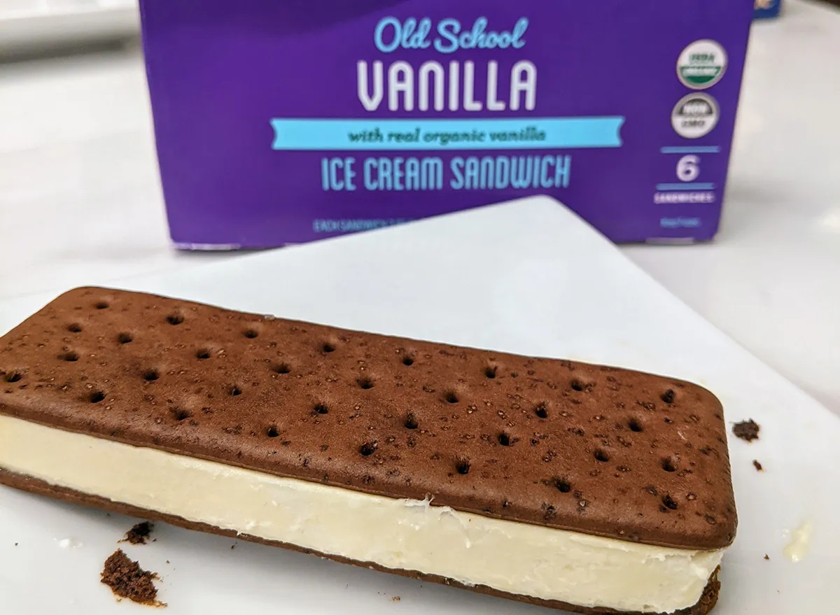 aldens organic ice cream sandwich