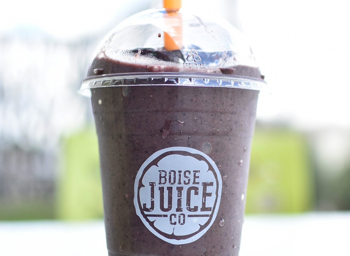 purple smoothie from boise juice co