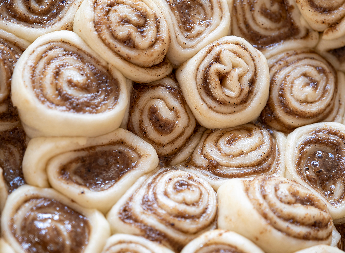 raw cinnamon rolls