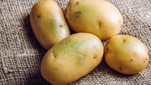 green potatoes