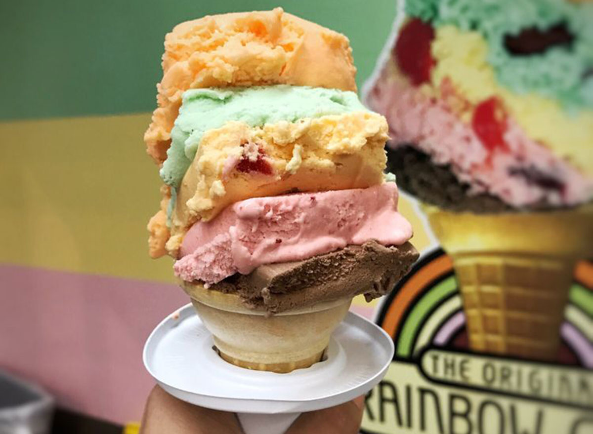 illinois original rainbow cone