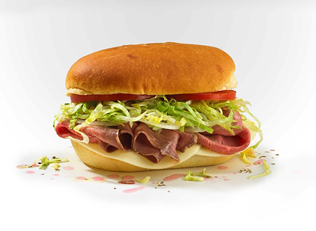 jersey mikes roast beef provolone mini sandwich