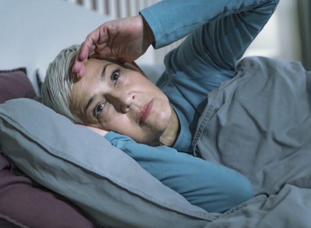 Senior Woman Suffering from Insomnia.