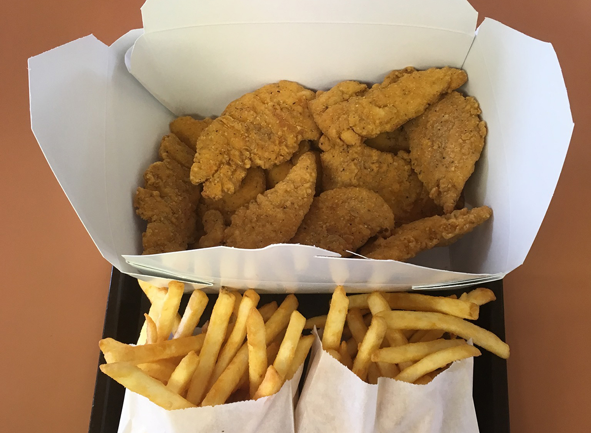 chicken strips and fries