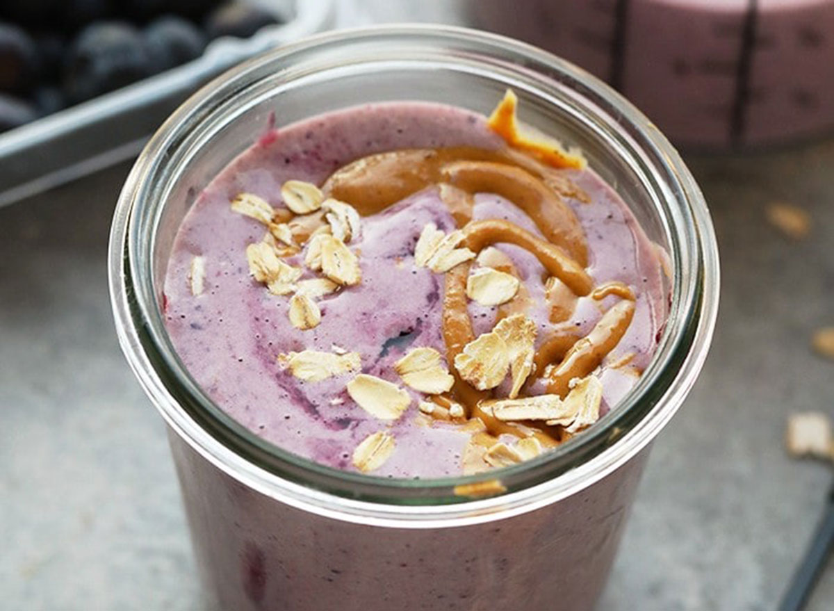peanut butter and jelly smoothie