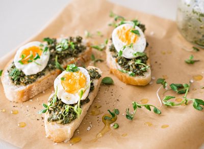 pesto eggs