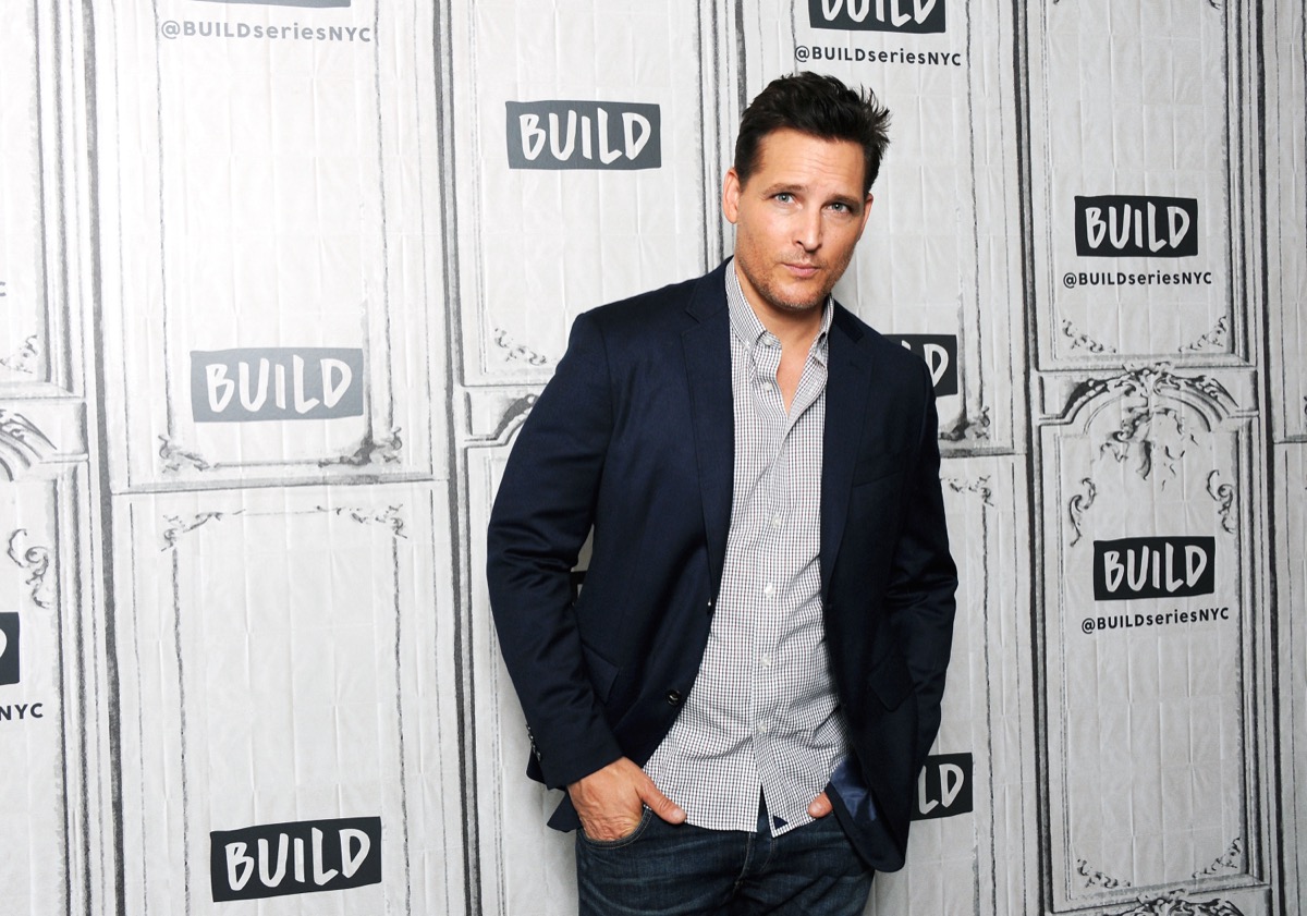 peter facinelli in black jacket and gray button-down