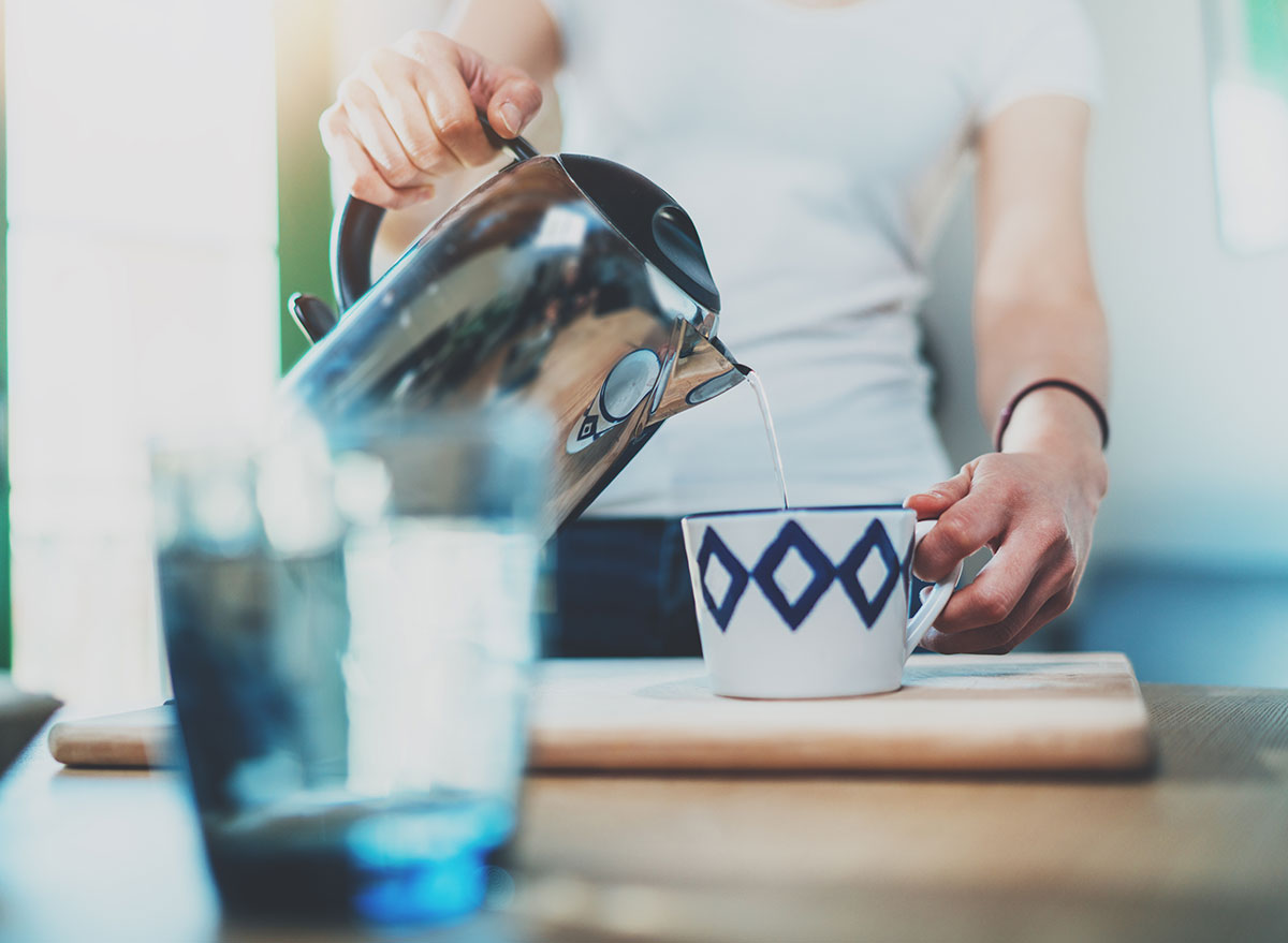 pouring tea