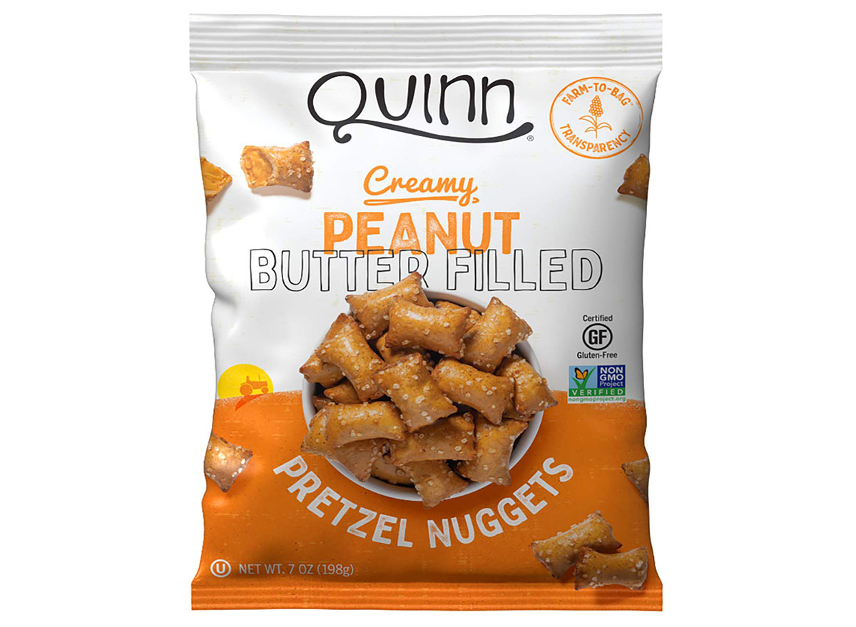 quinn peanut butter filled pretzels
