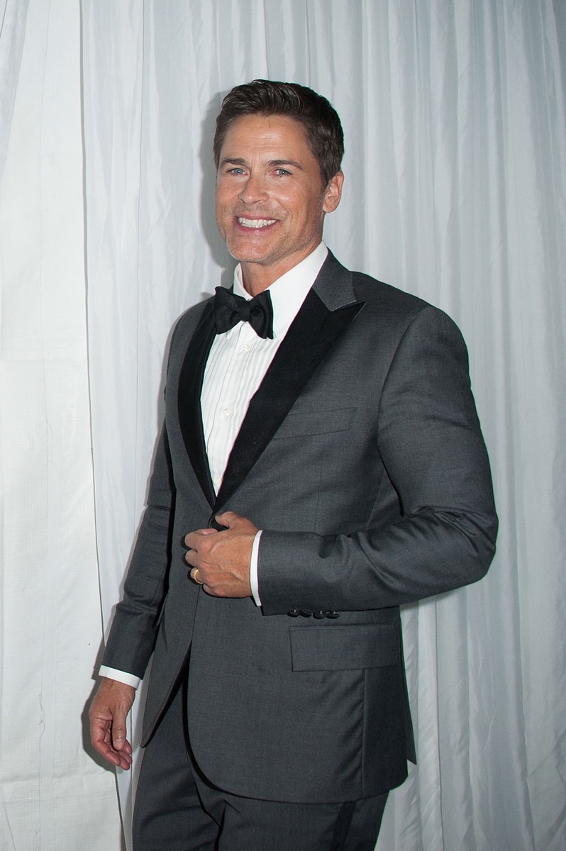 rob lowe in a gray suit