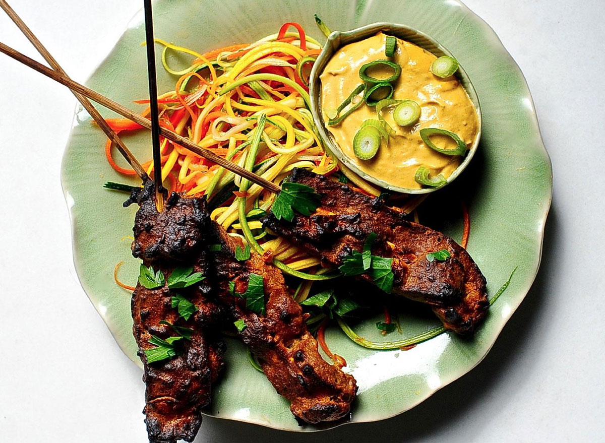 seitan peanut satay