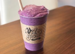 purple smoothie from vida pura juicery