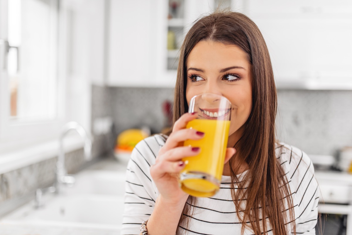 Secret Side Effects of Drinking Orange Juice, Says Science — Eat This