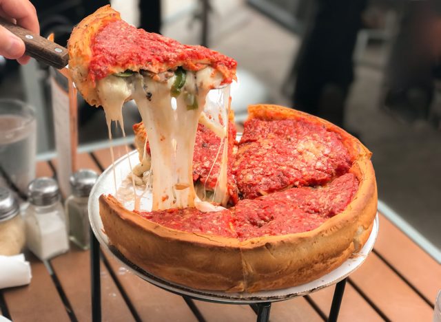 deep dish pizza