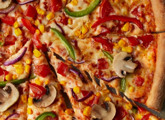 dominos veggie pizza
