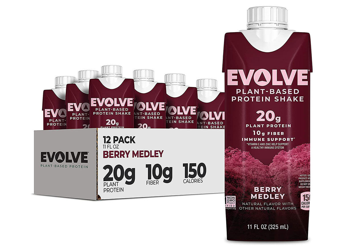 evolve plant based protein shake