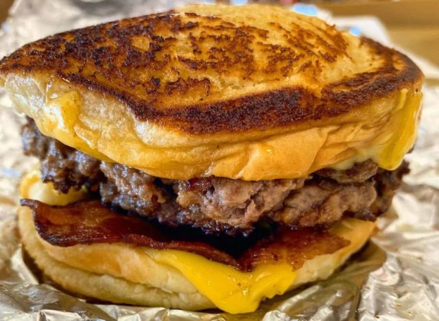 five guys grilled cheese burger