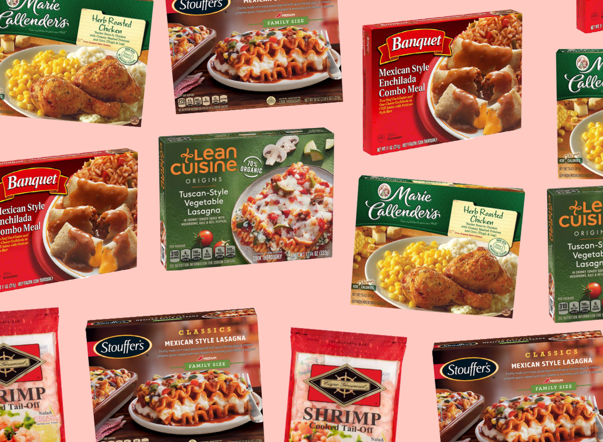 Discounted frozen food selection