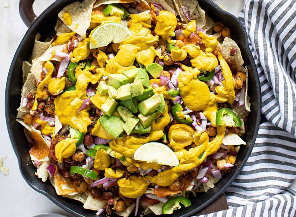 loaded vegan nachos