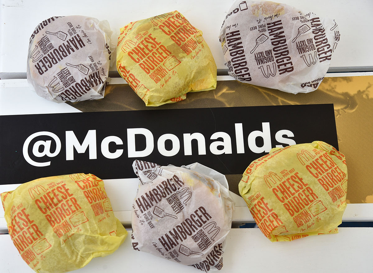mcdonalds hamburger cheeseburgers