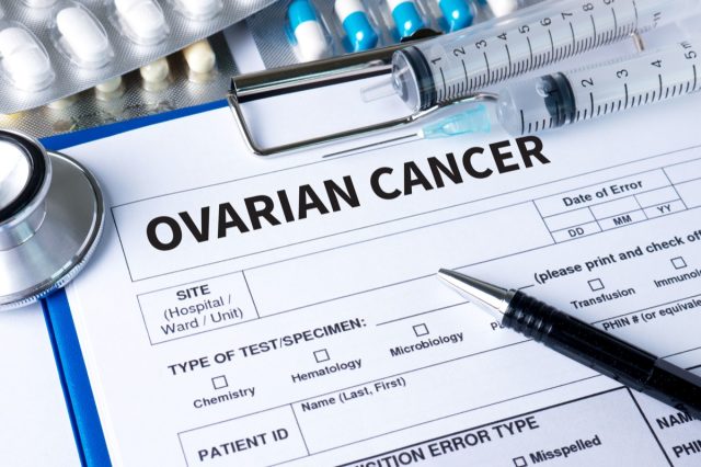 Ovarian cancer medical card.