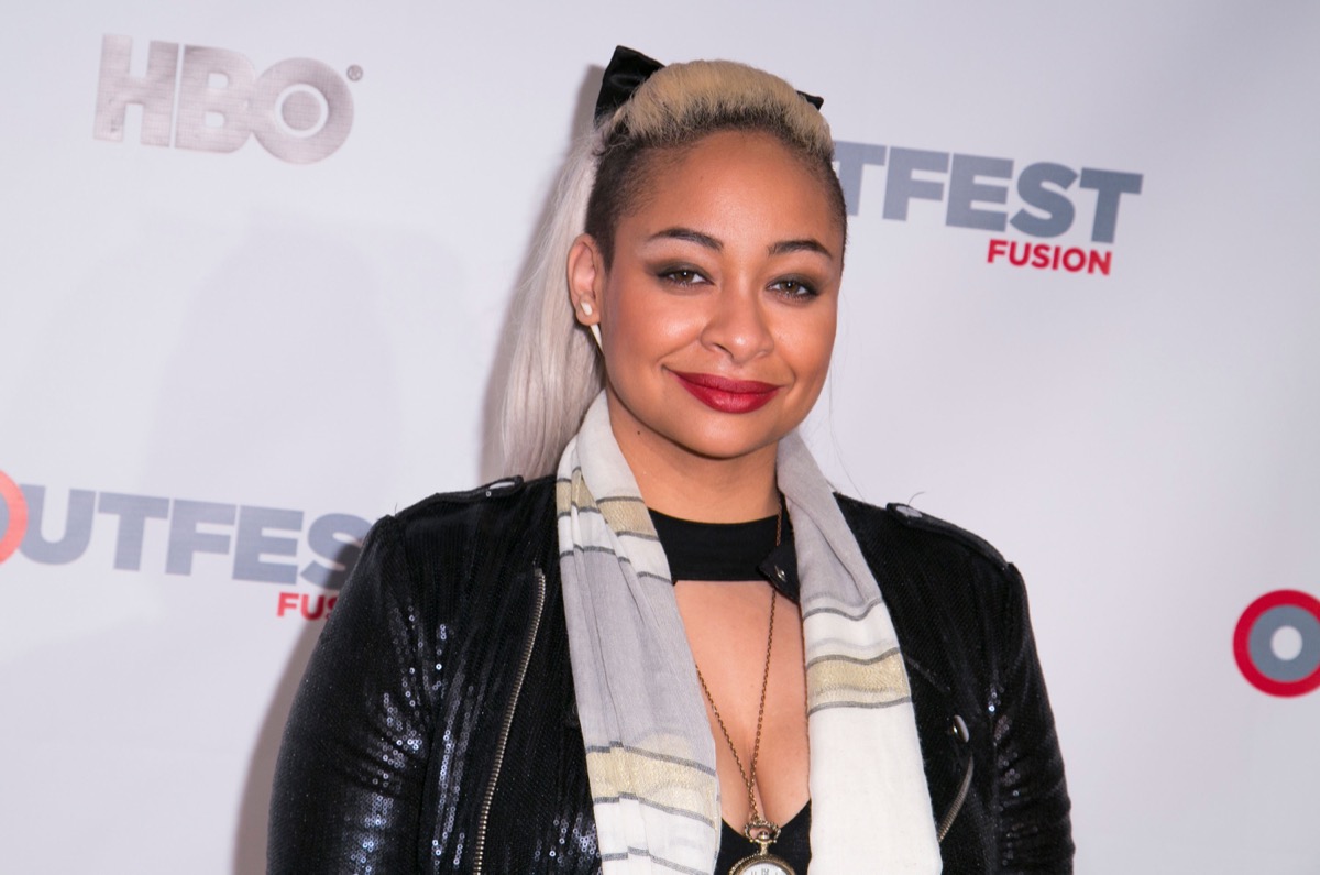 raven-symone on red carpet with blonde hair