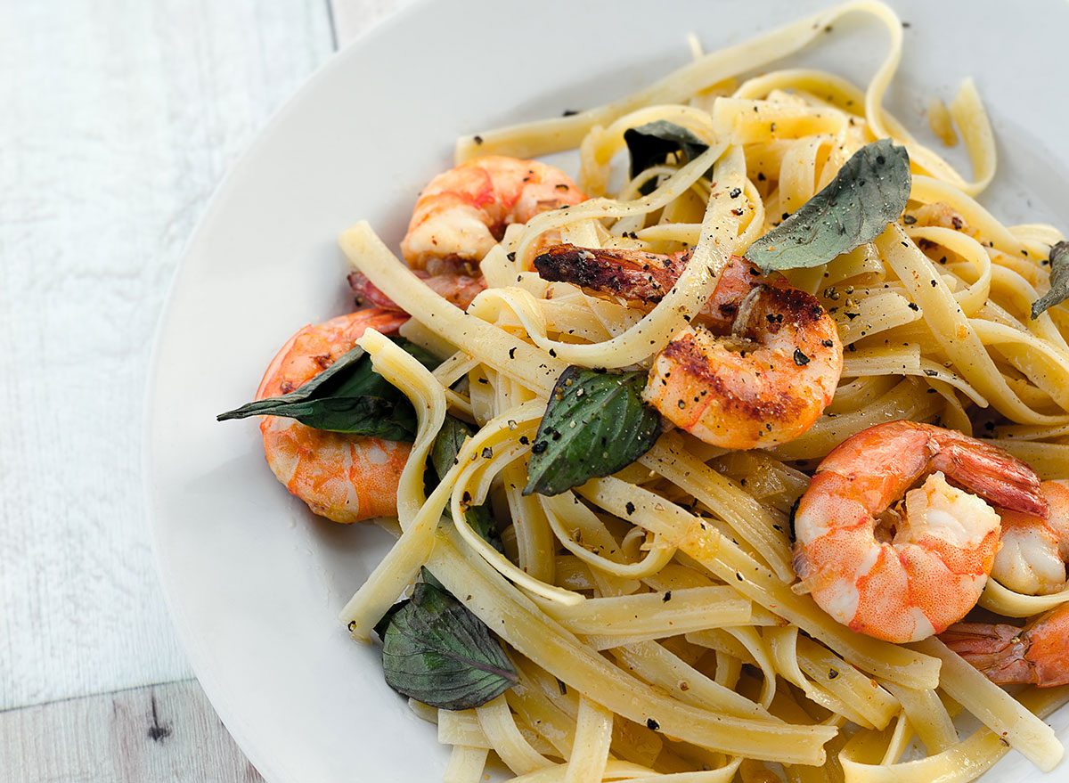 shrimp fettucini