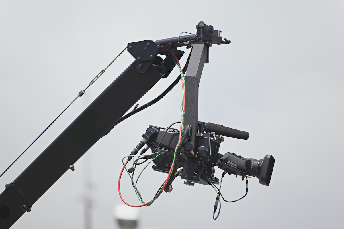 TV camera on the crane
