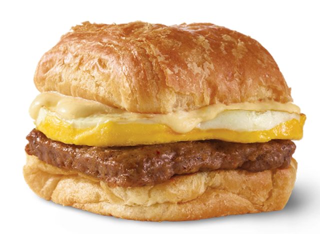 wendy's Sausage, Egg and Swiss Croissant