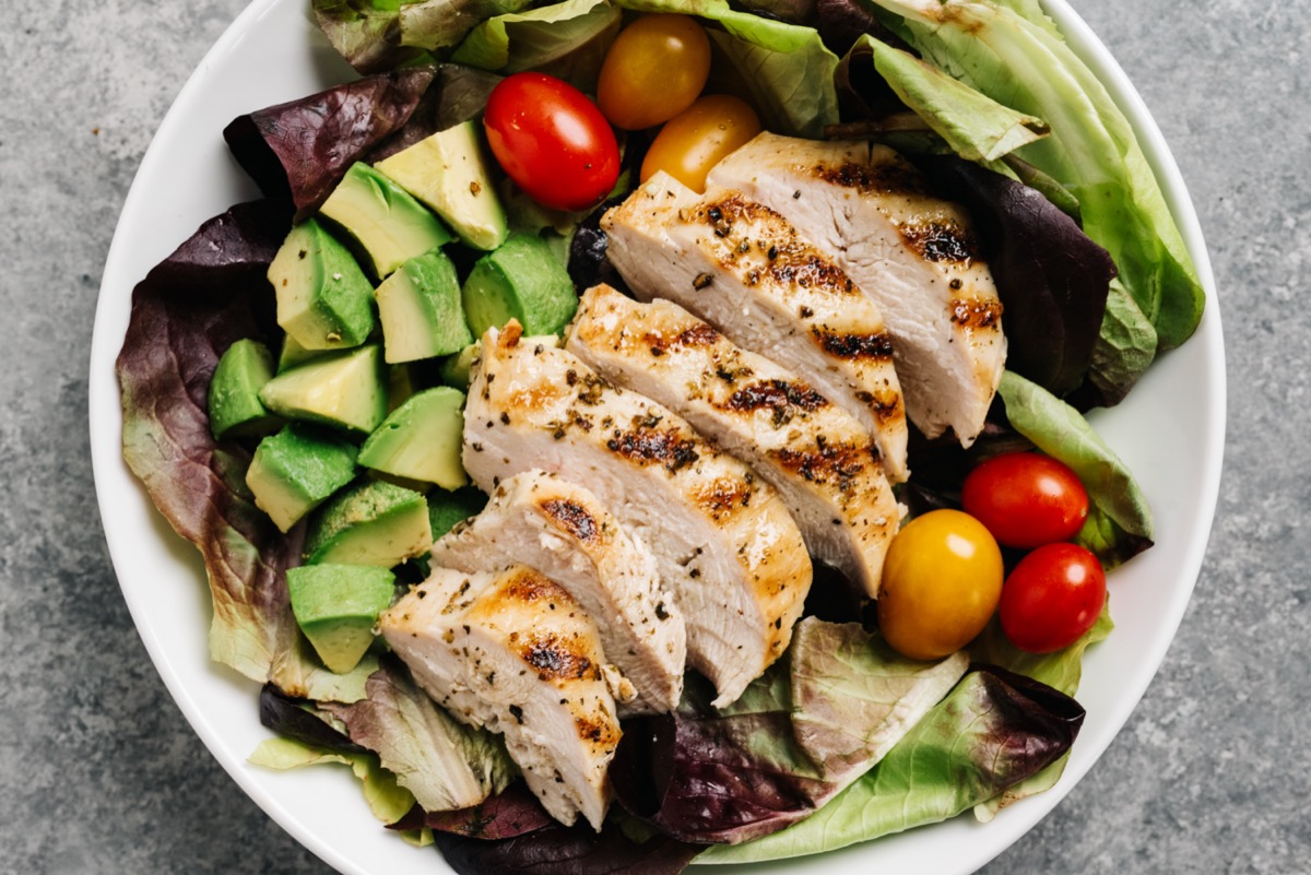 Whole30 grilled chicken salad