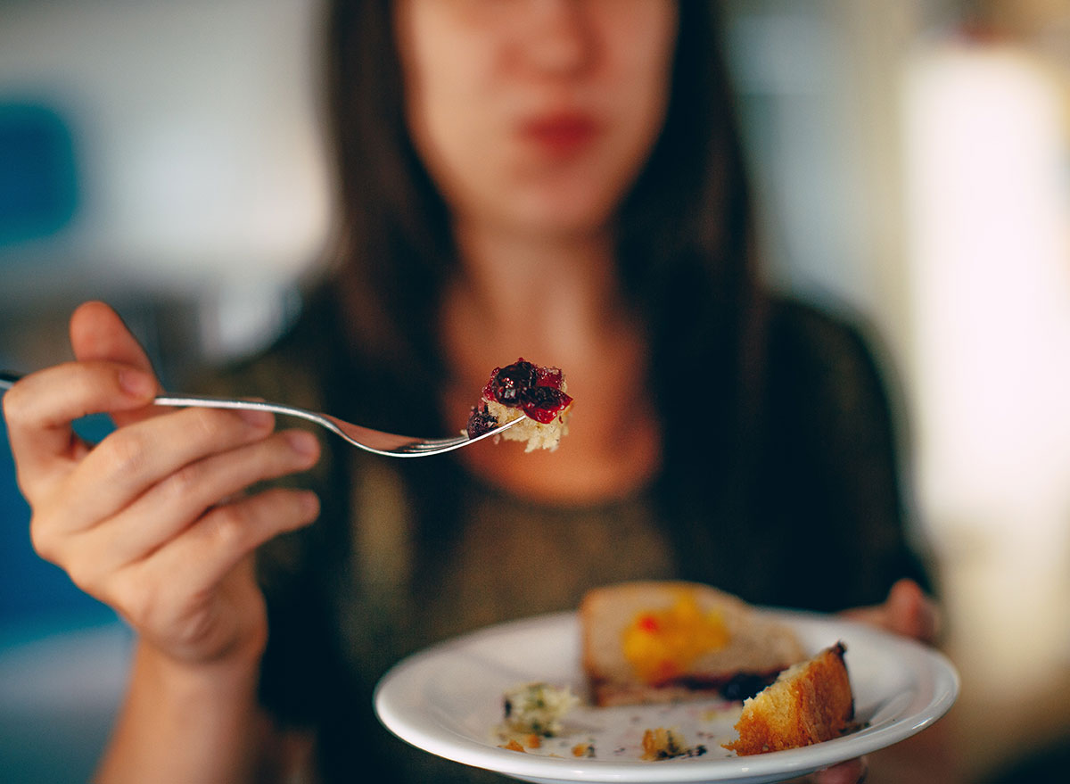 woman eating