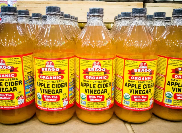 This is What Happens to Your Body When You Drink Apple Cider Vinegar - apple cider vinegar bottles