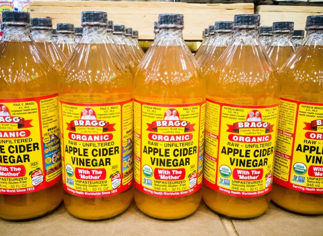 apple cider vinegar bottles