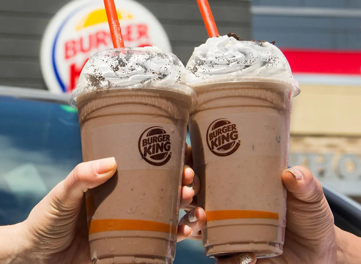 burger king shakes. 