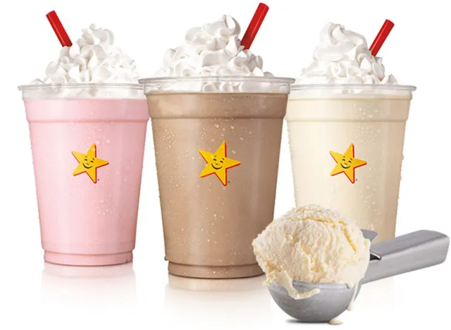 carls jr milkshakes