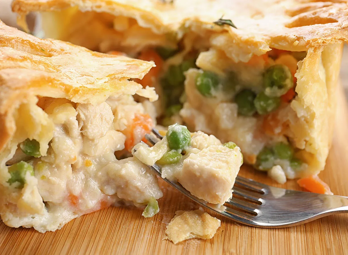 chicken pot pie bite