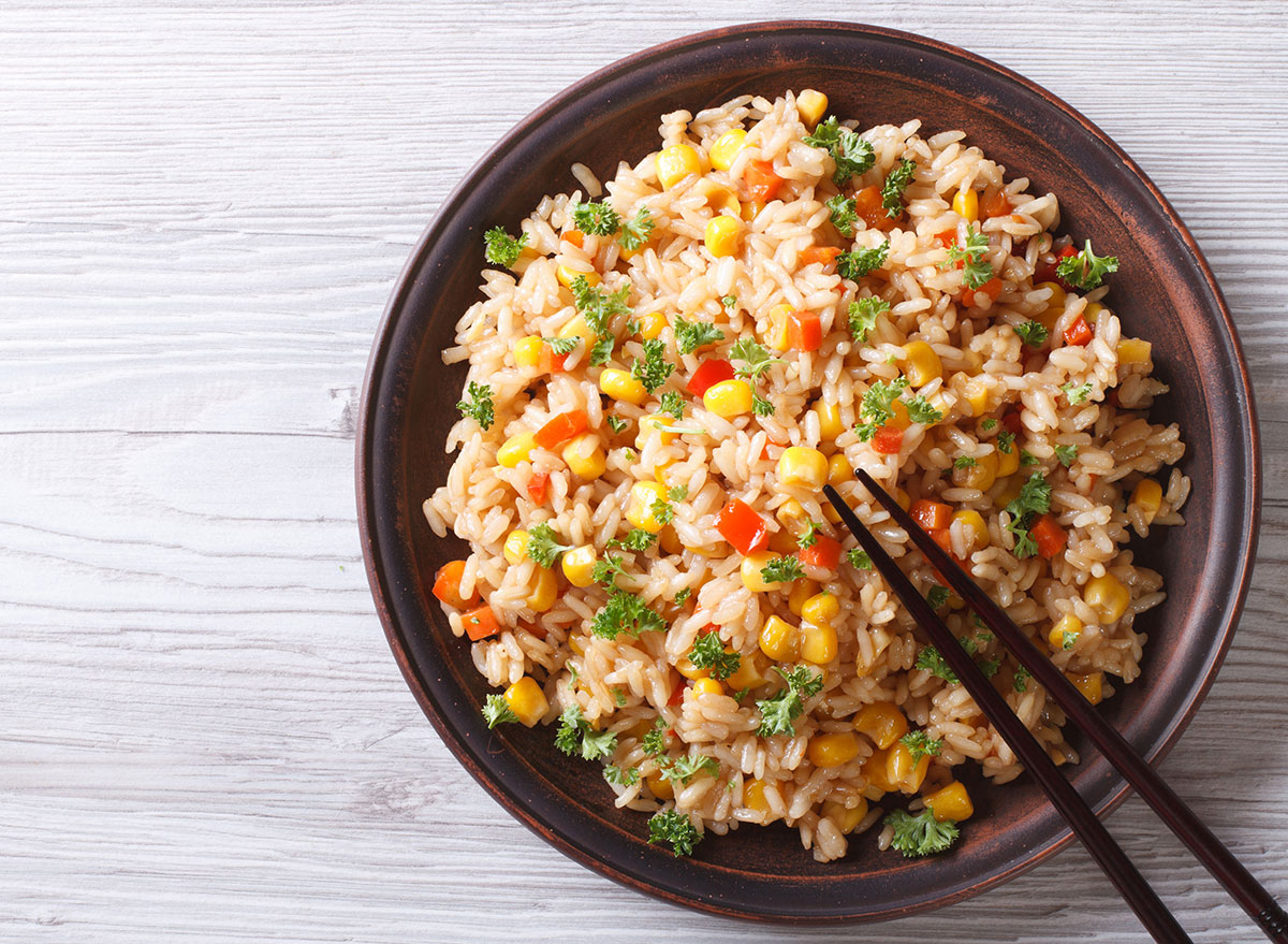 fried rice vegetable bowl