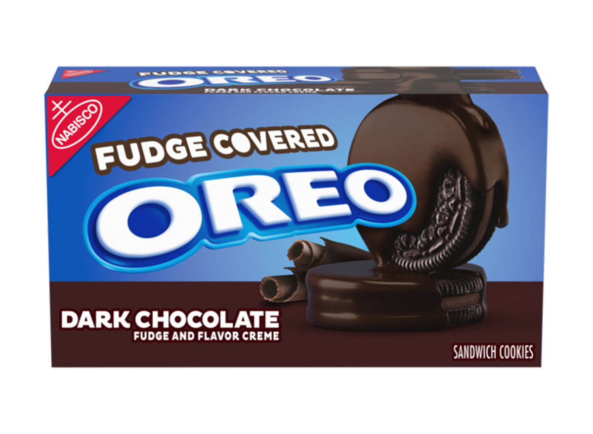fudge covered dark chocolate oreo