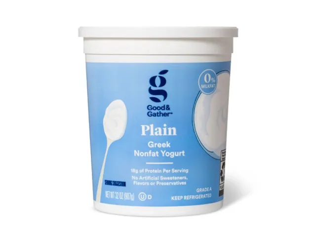 good gather plain greek nonfat yogurt