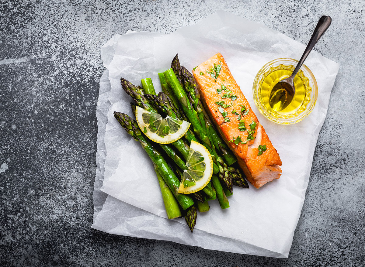 grilled salmon fillet