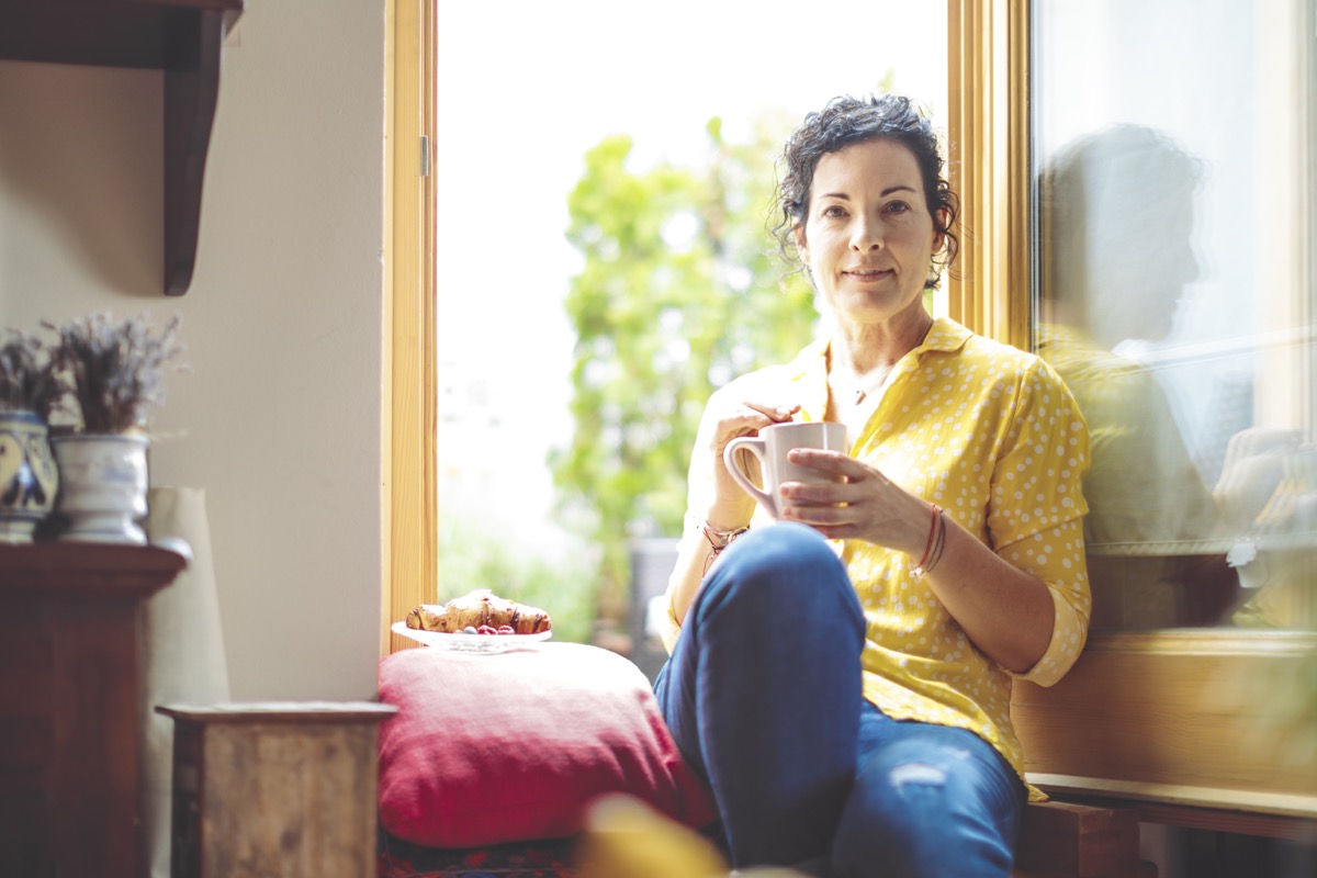 Mature woman at home