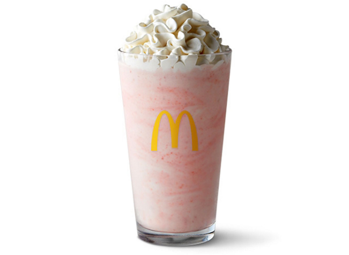 mcdonalds strawberry milkshake