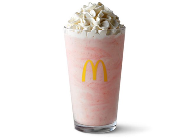 McDonalds menu nutrition—strawberry milkshake